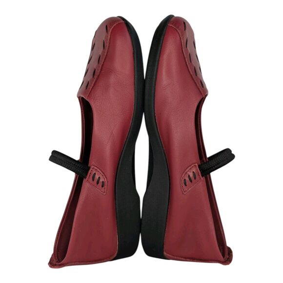 Arcopedico Shawna Red Leather Mary Jane Women's 9.5 Ballet Shoes Flats Comfort - Picture 6 of 8